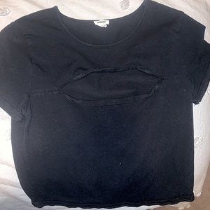 Black crop top from Garage
